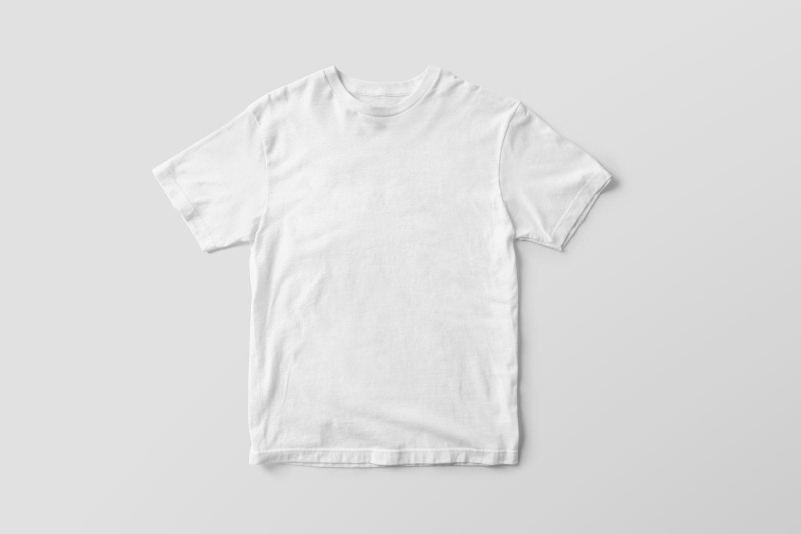 Essential Crew Neck Tee in White, view 2