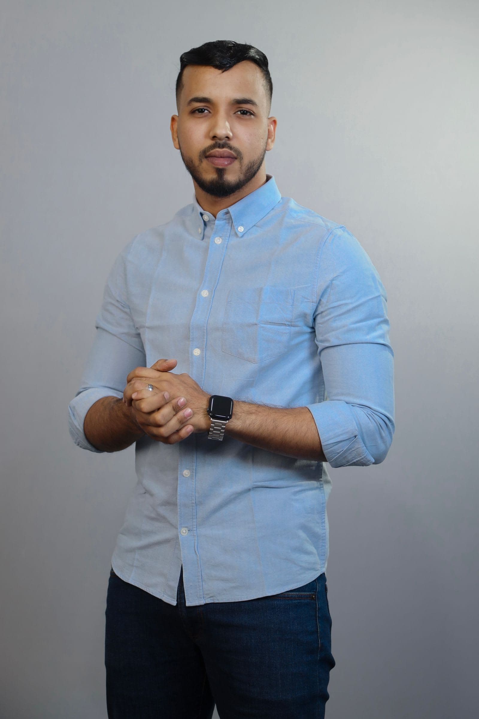 Oxford Button-Down Shirt in Light Blue