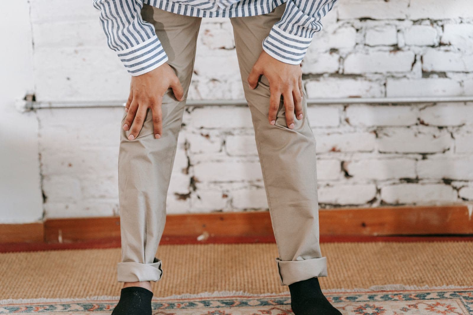 Slim Fit Chinos in Khaki, view 2