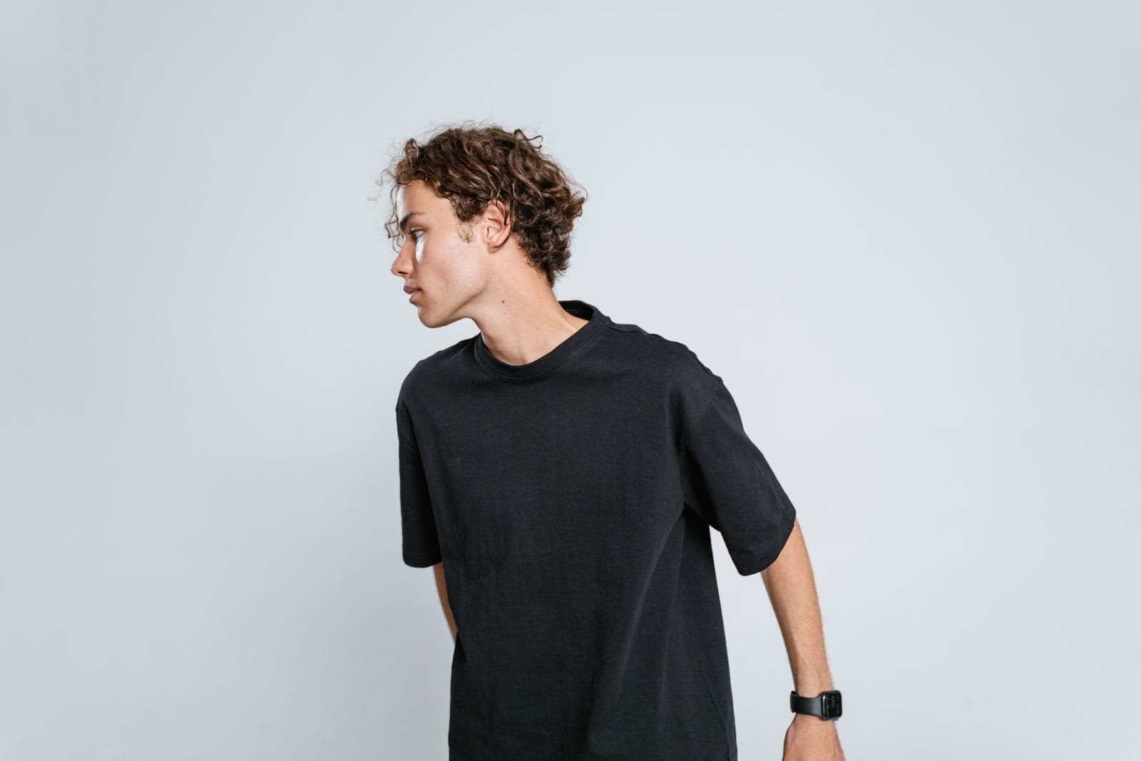 Heavyweight Boxy Tee in Black