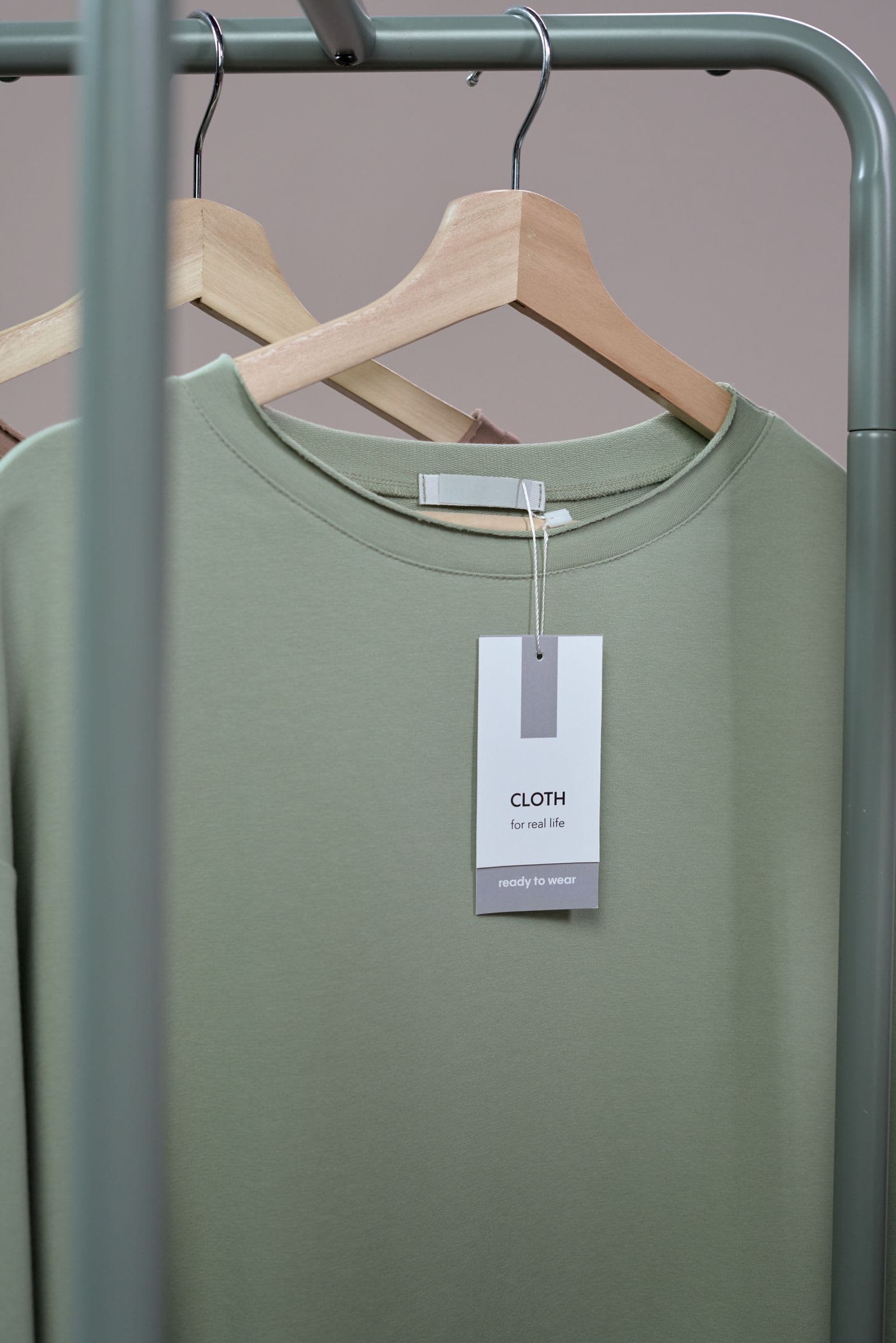 Organic Cotton Tee in Sage